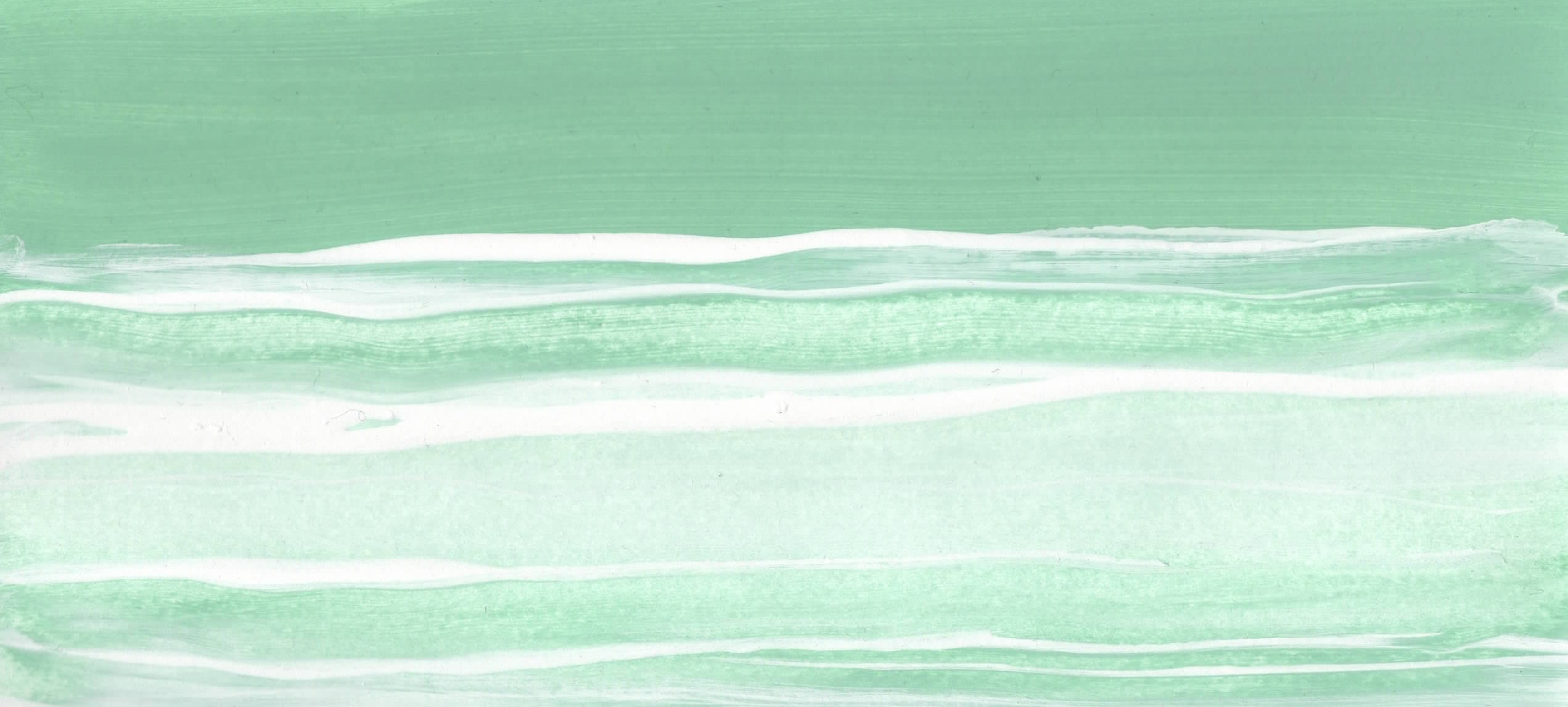 Green Aqua and White Sand by Cinzia D'Alberti